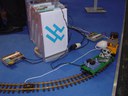 Our train equipped with an embedded system, WLAN and a web cam 